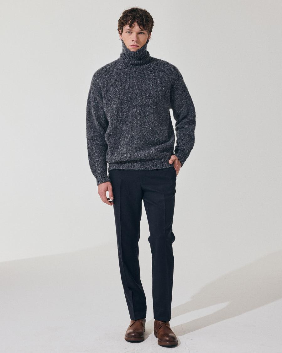 Scaglione TURTLE NECK MAXI CASHMOULINE' BLACK Saldi
