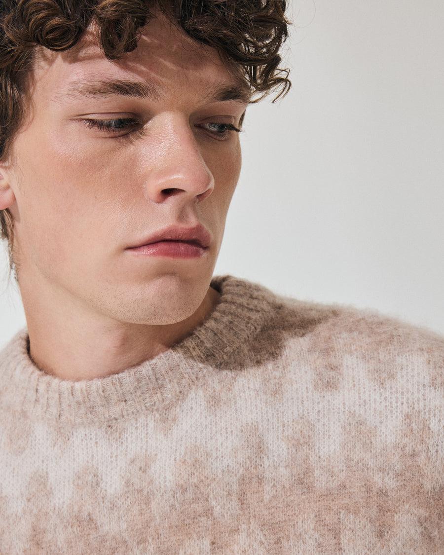 Scaglione ROUND NECK JQD WAVES BRUSHED BEIGE Offerte