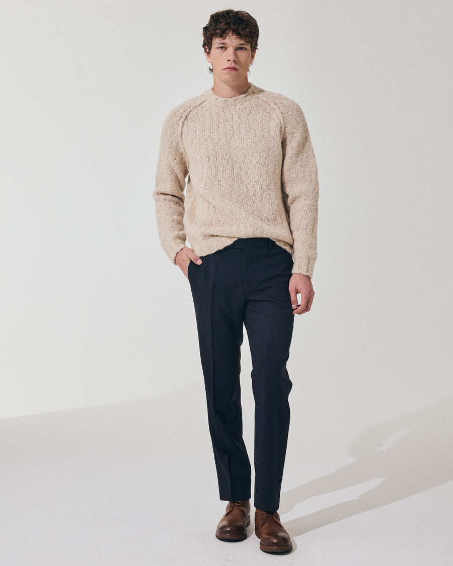 Scaglione ROUND NECK RAGLAN SOFT ALPACA SAND I Più Venduti