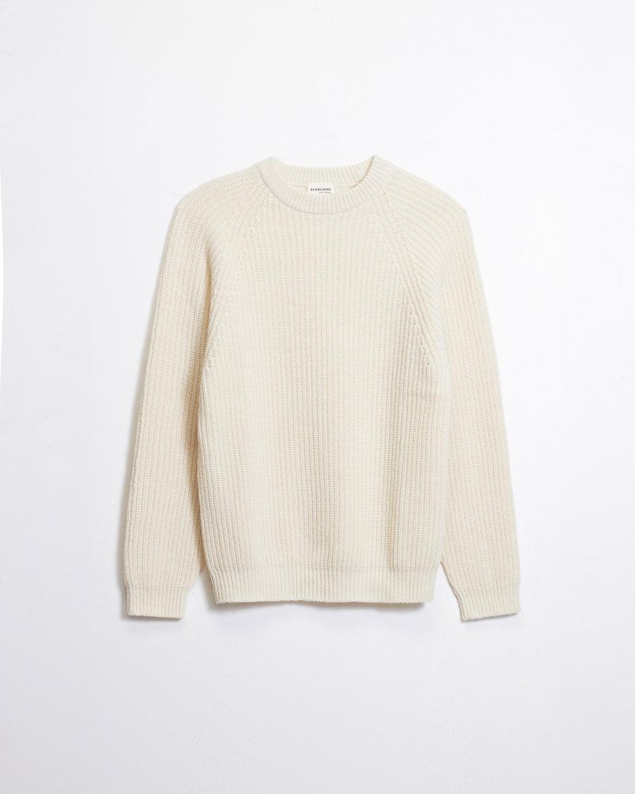 Scaglione ROUND NECK PANNOCCHIA RAGLAN HYBRD CASHMERE MILK 2025