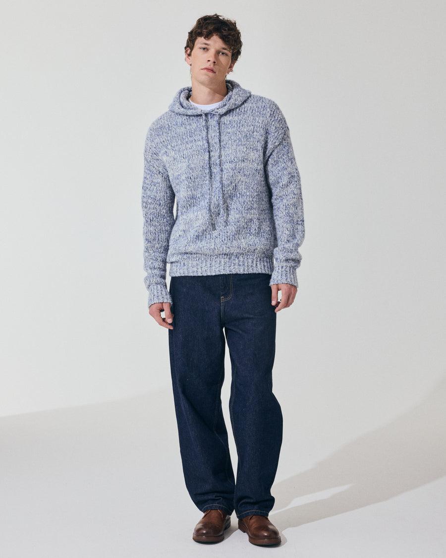 Scaglione HOODIE OVER MOULINE' NAVY Promozione