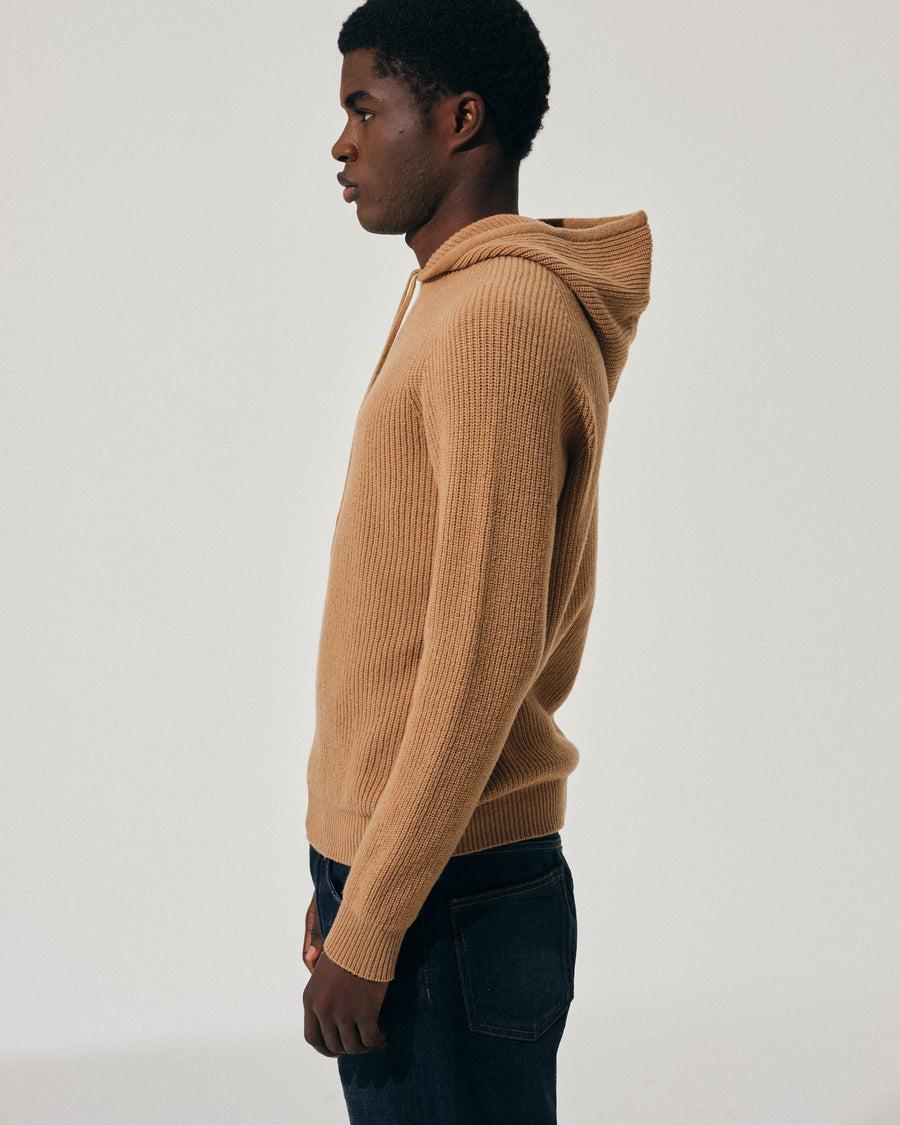 Scaglione HOODIE FISHERMAN MIXCASH CARAMEL Spedizione Gratuita