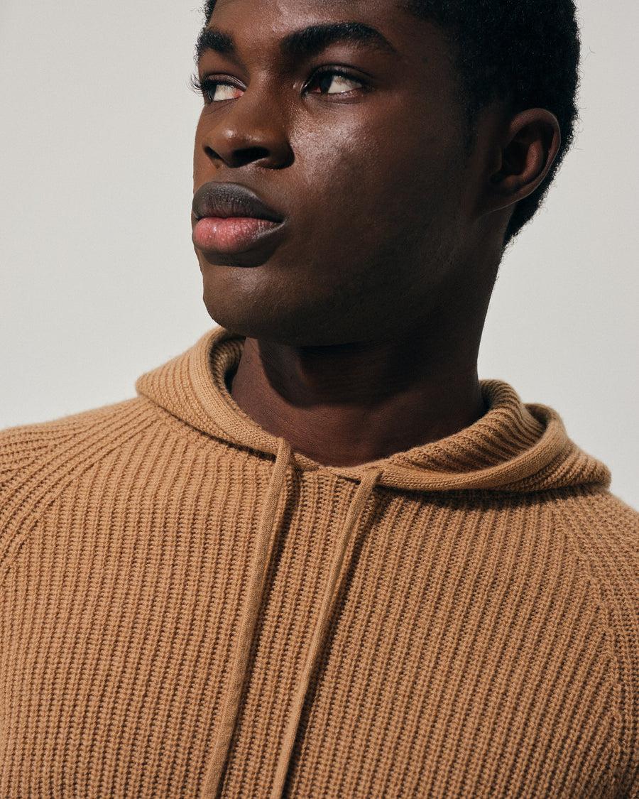Scaglione HOODIE FISHERMAN MIXCASH CARAMEL Spedizione Gratuita