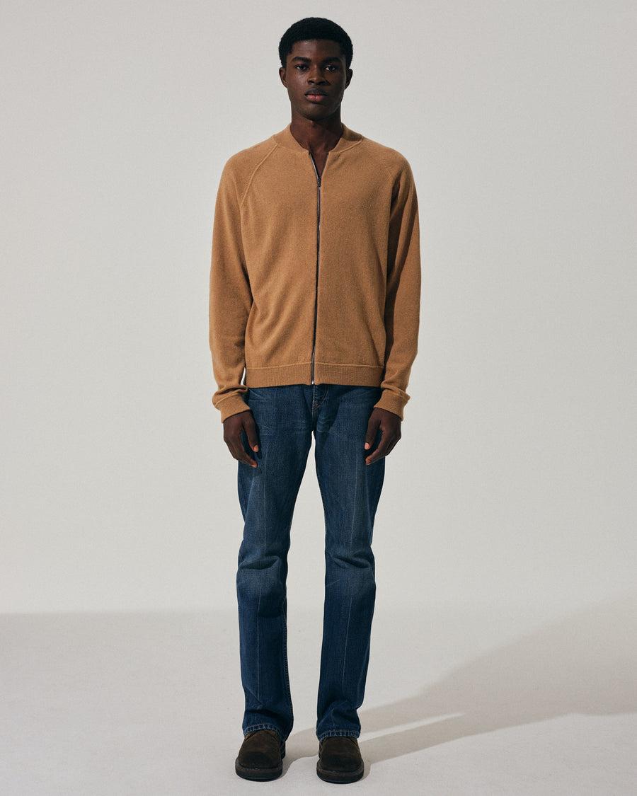 Scaglione BOMBER ZIP LEGGERO CARAMEL Pezzi Unici