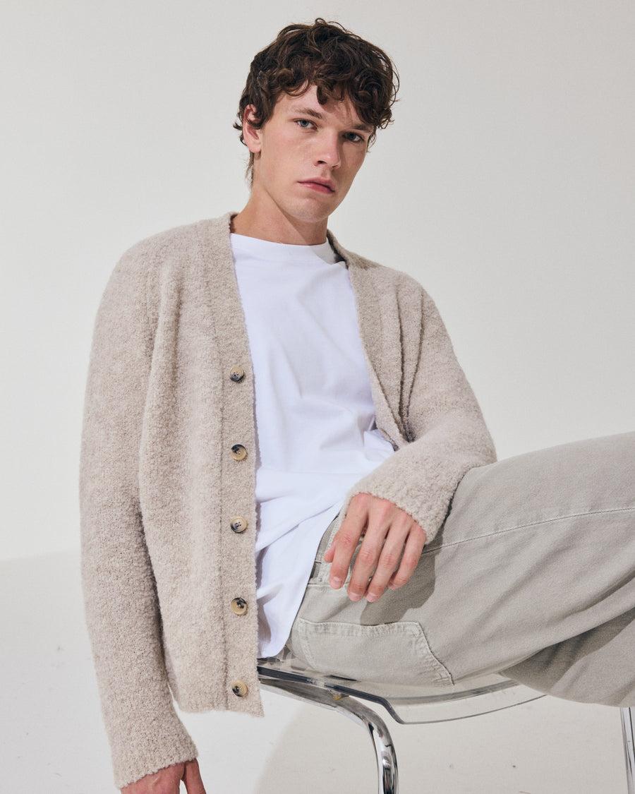 Scaglione CARDIGAN RAGLAN TEDDY BIGE Consegna Veloce