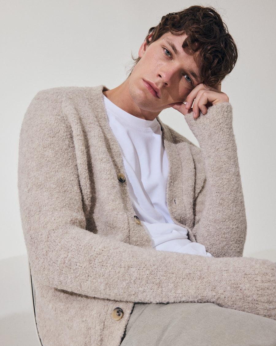 Scaglione CARDIGAN RAGLAN TEDDY BIGE Consegna Veloce