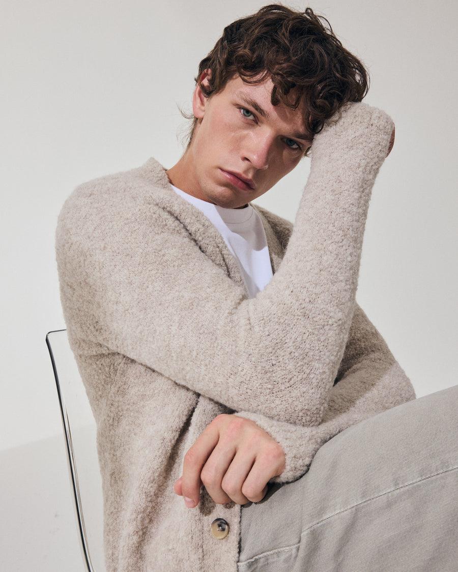 Scaglione CARDIGAN RAGLAN TEDDY BIGE Consegna Veloce