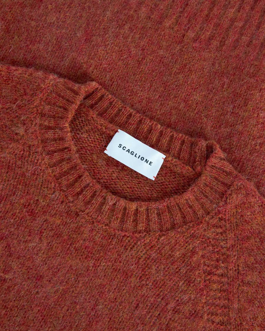 Scaglione ROUND NECK RAGLAN SEAMLESS BRUSHED SPICE Fino Al -60%
