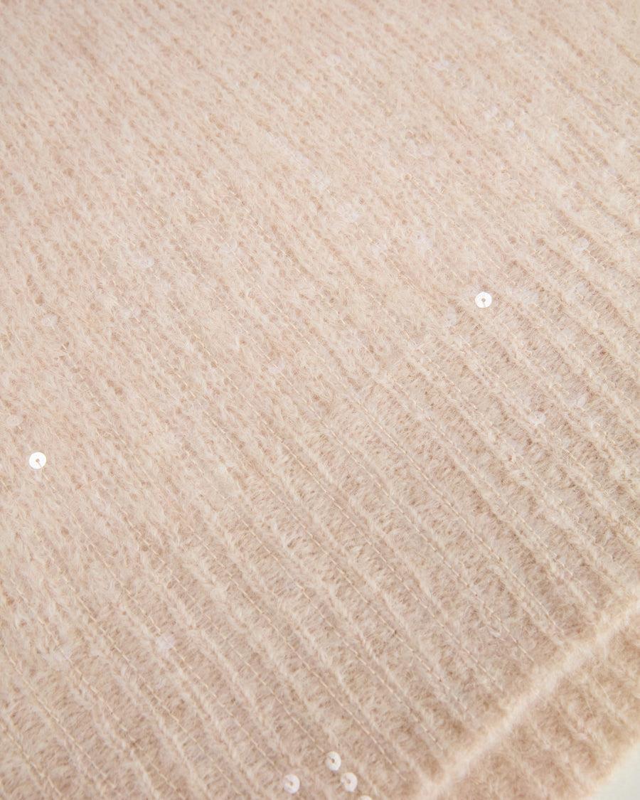 Scaglione PONCHO V PAILLETTES SAND Sottocosto