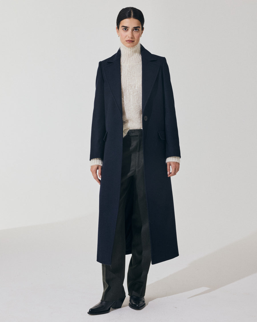 Scaglione COAT PETTO SEMPLICE NAVY Offerta