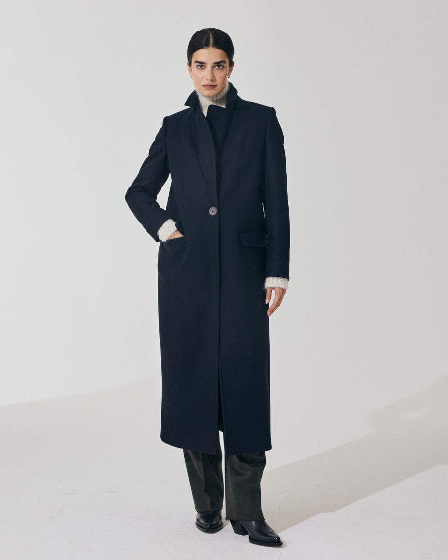 Scaglione COAT PETTO SEMPLICE NAVY Offerta
