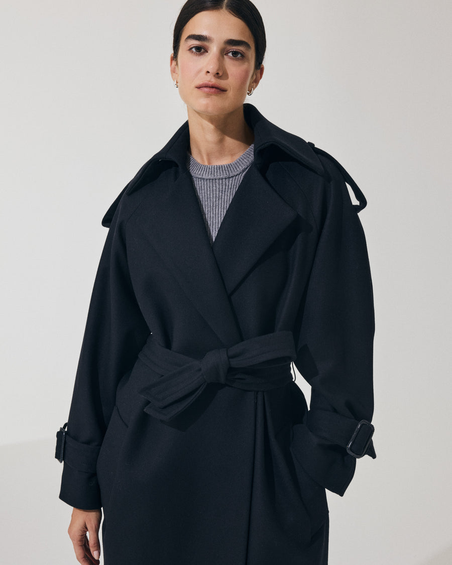 Scaglione TRENCHCOAT NAVY Offerte