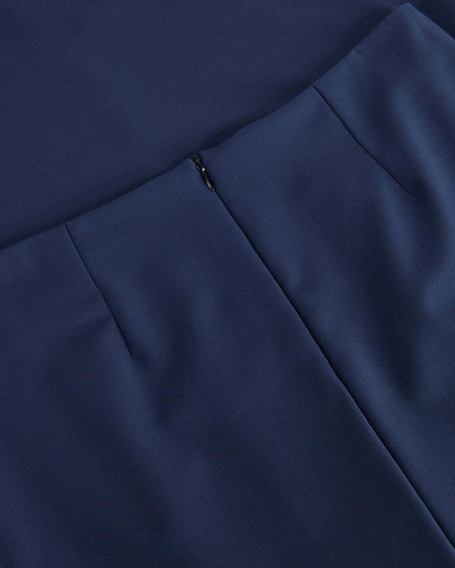 Scaglione SKIRT MERINO TUBINOLUNGA NAVY Vendita Calda