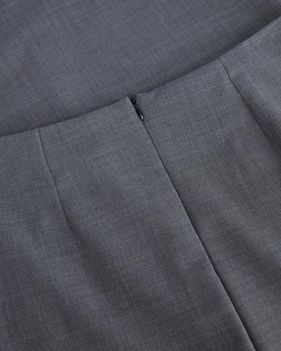 Scaglione SKIRT MERINO TUBINOLUNGA SMOG Vendita Economica