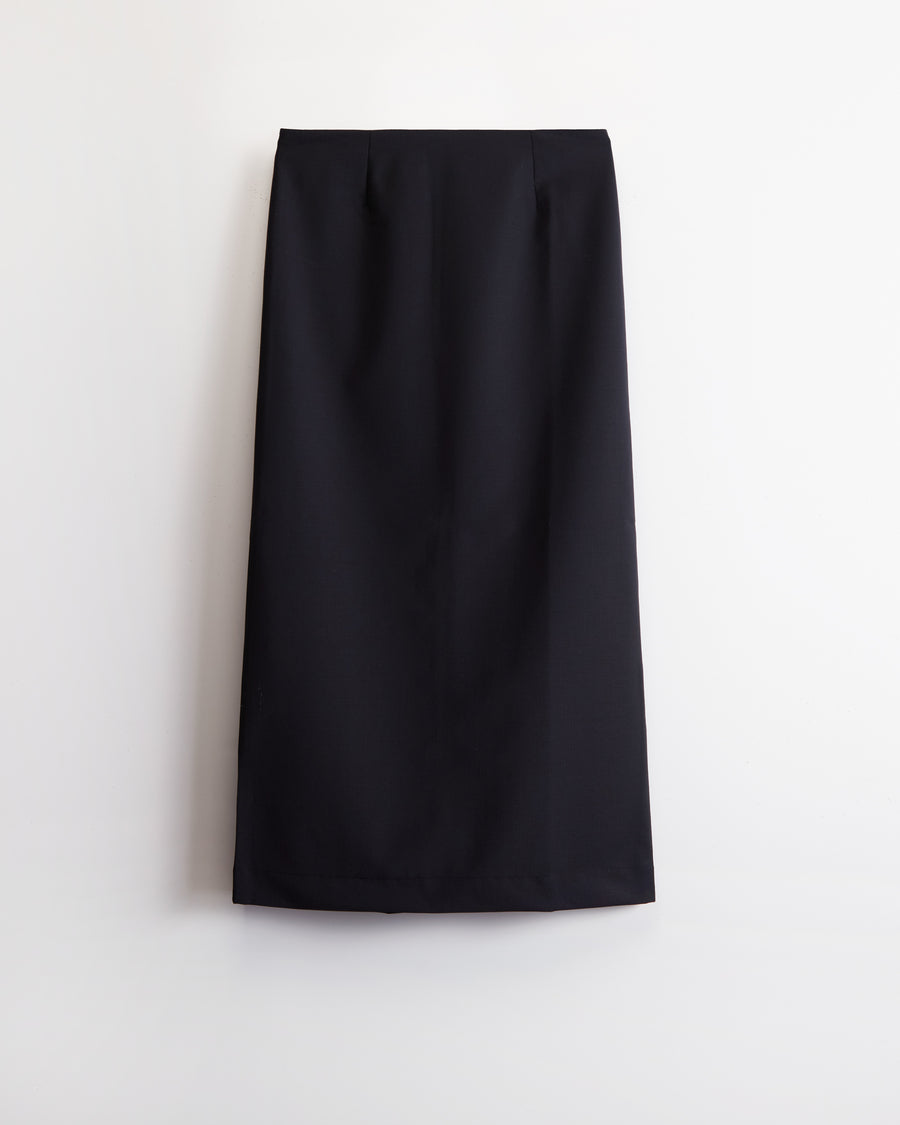 Scaglione SKIRT MERINO TUBINOLUNGA BLACK Saldi Di Fabbrica