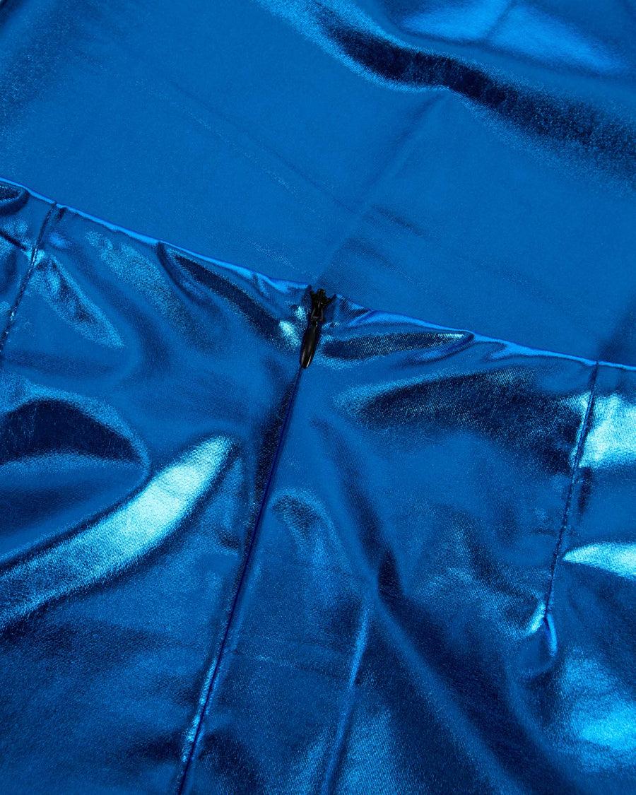 Scaglione SKIRT METAL TUBINO LUNGA BLUE I Più Venduti