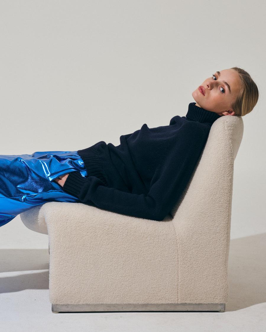 Scaglione PANTS JOGGER METAL BLUE Nuova