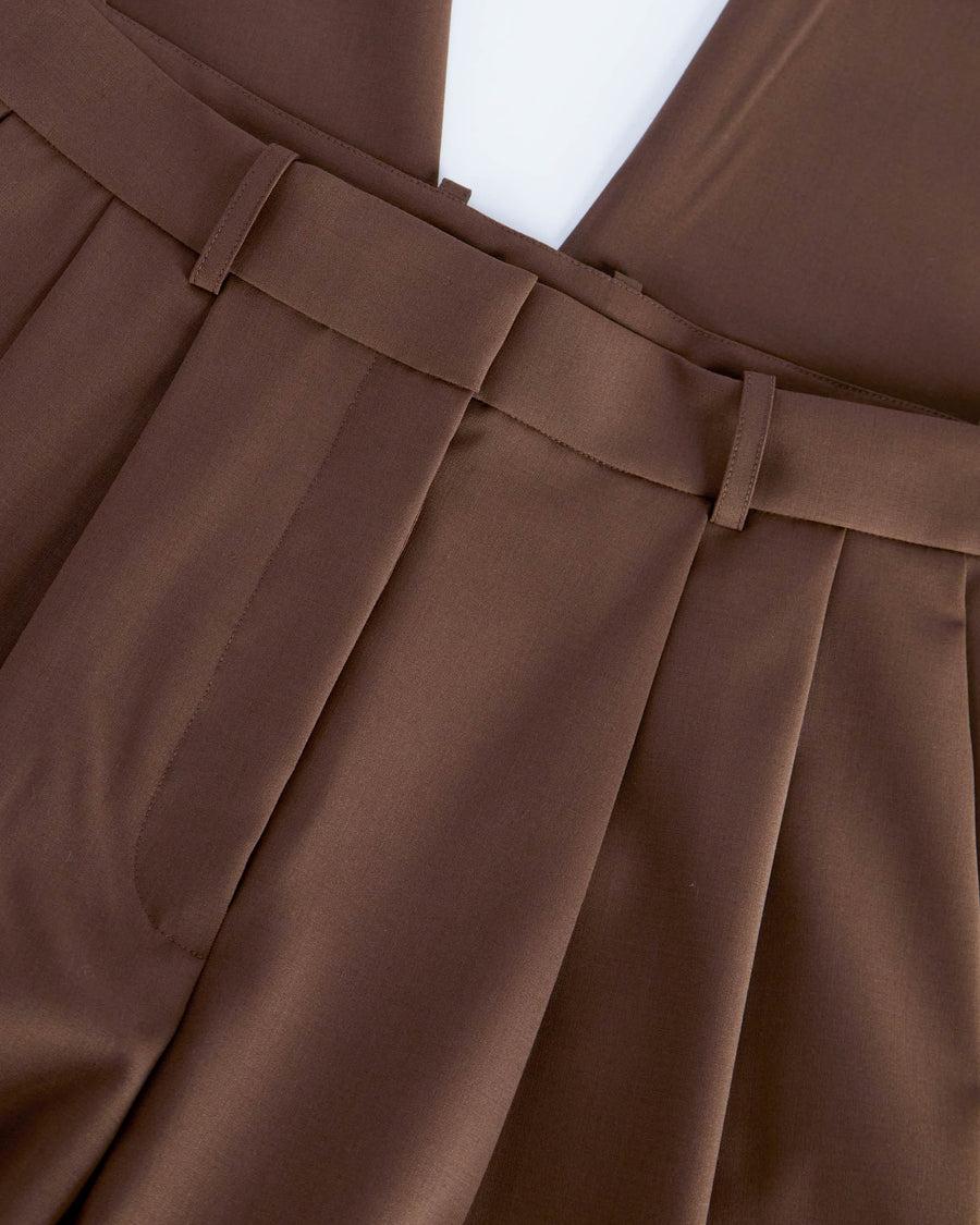 Scaglione PANTS PINCES MERINO BI-STRETCH EBANO 2025
