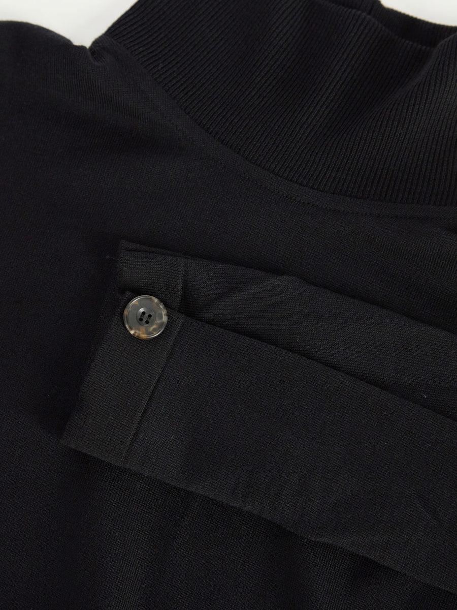 Scaglione TURTLE NECK SWEATSHIRT BLACK 2025