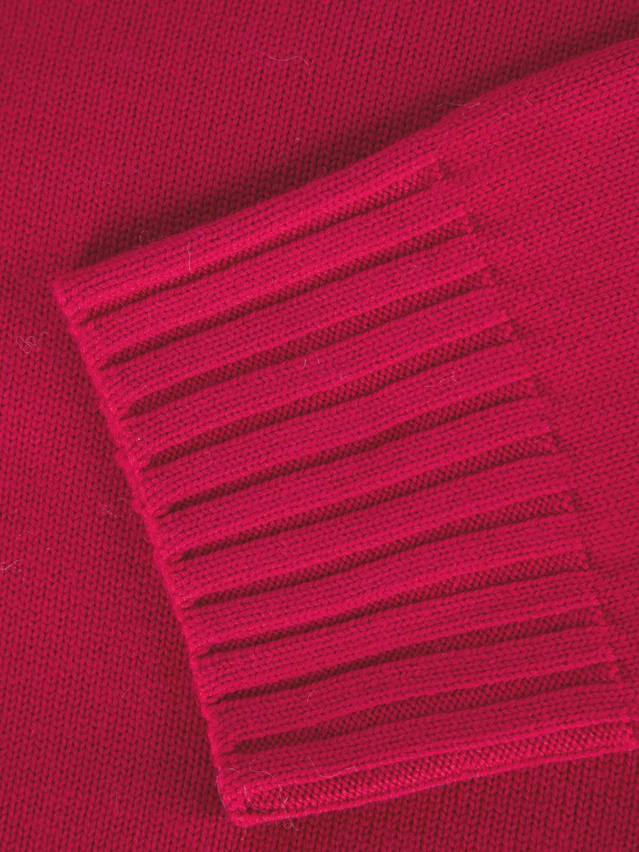 Scaglione ROUND NECK BOXY SOFT MAGENTA Qualità