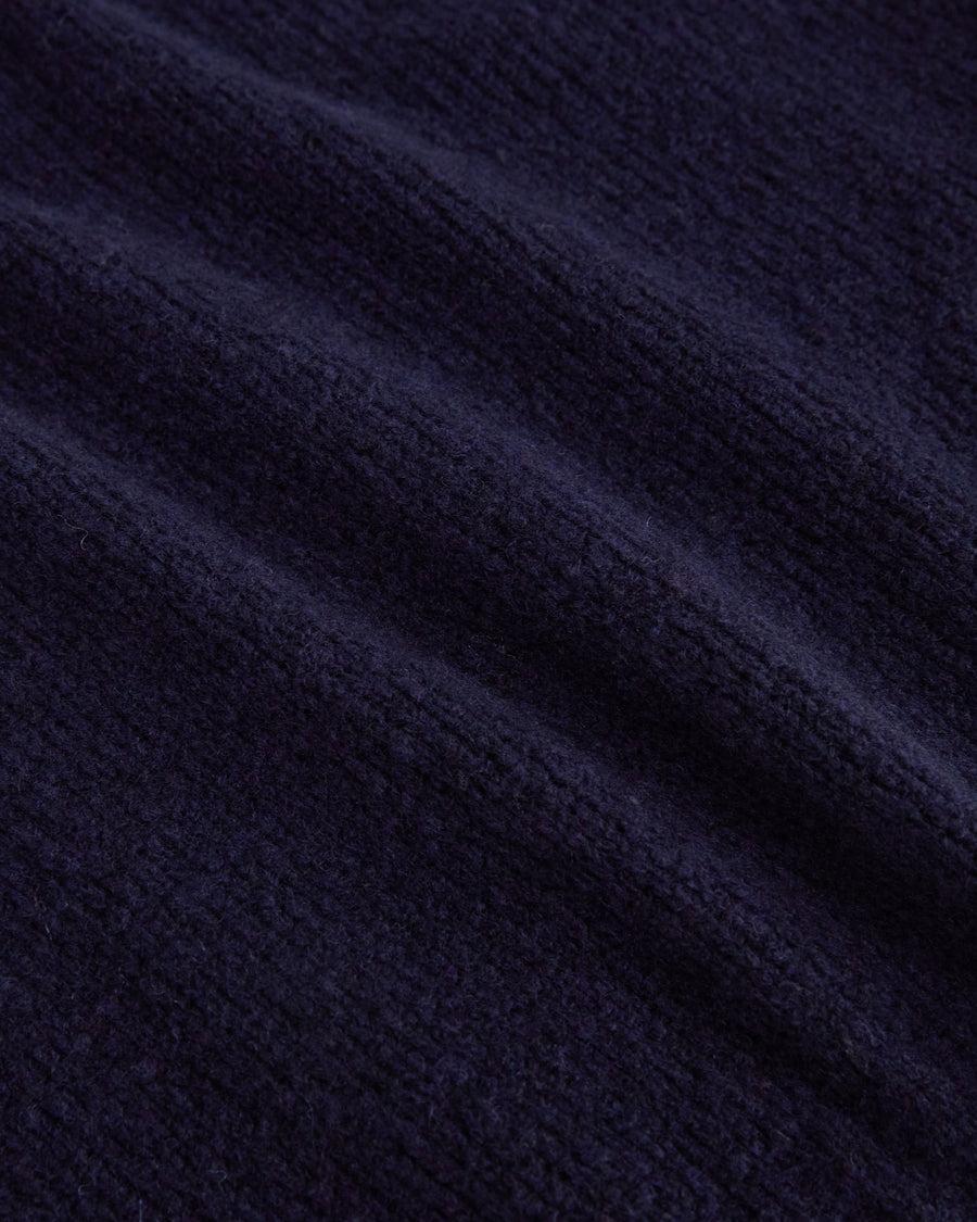 Scaglione ROUND NECK SLIM PUFFED CASHMERE SEAMLESS NAVY Vendita