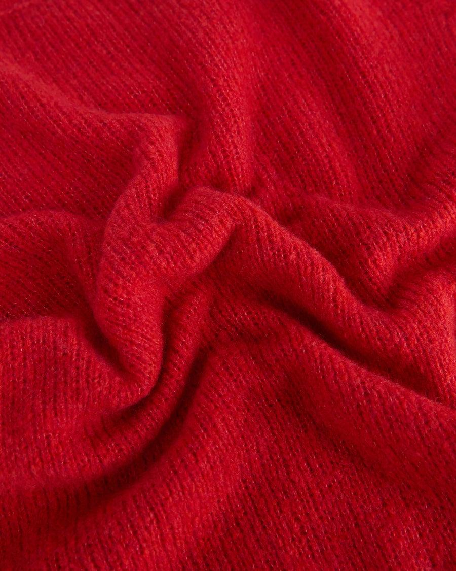 Scaglione ROUND NECK SLIM PUFFED CASHMERE SEAMLESS SCARLET Promozione