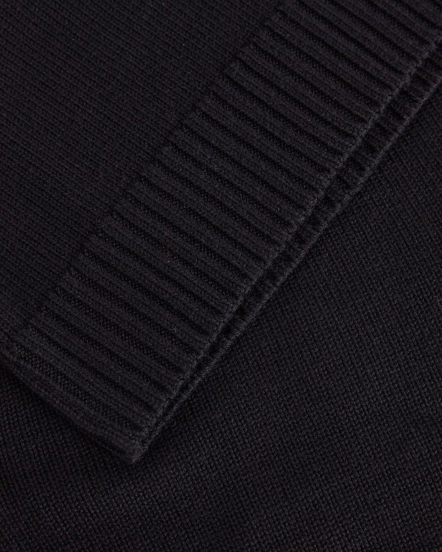 Scaglione ROUND NECK MERINO SOFT BLACK Pezzi Unici