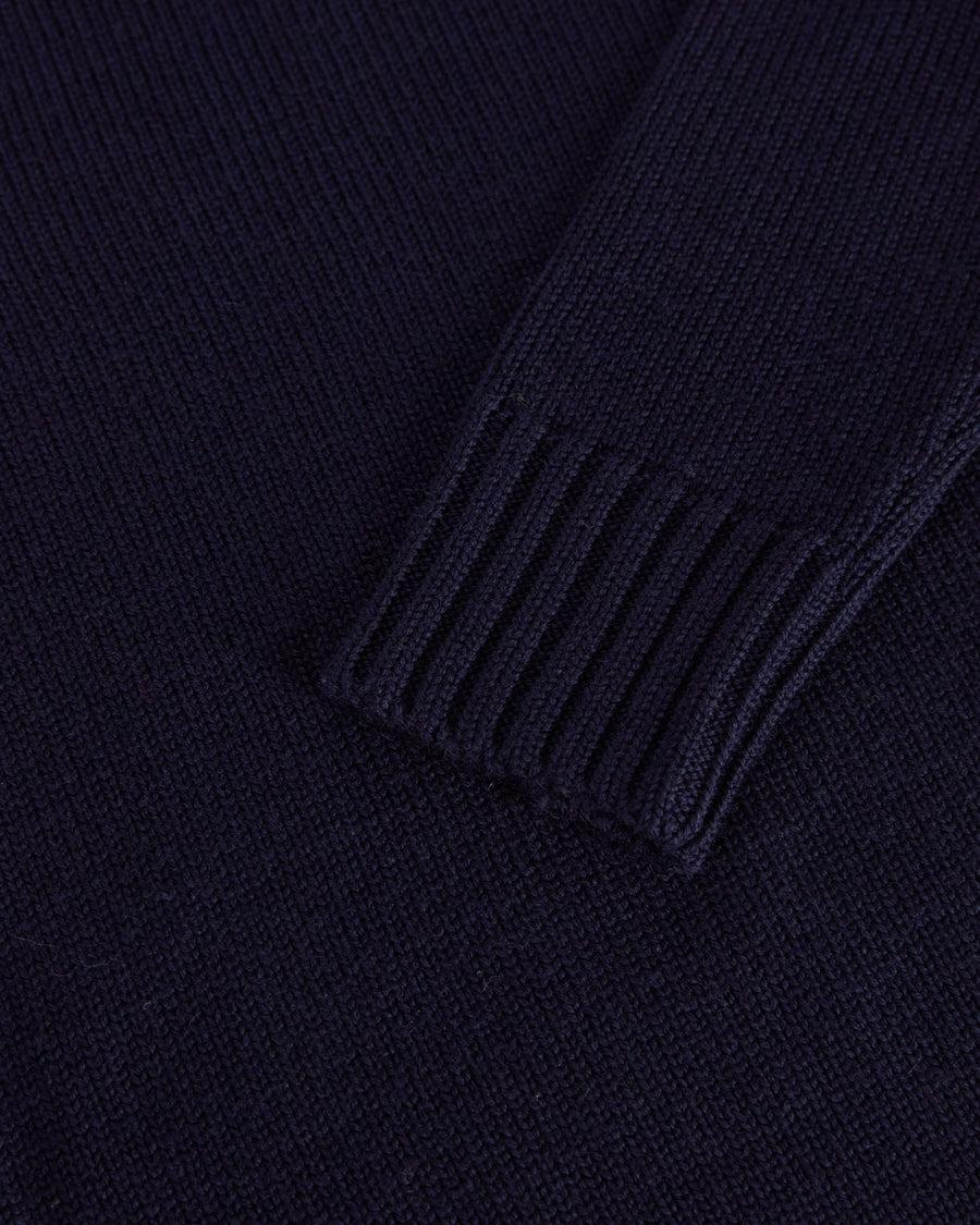 Scaglione ROUND NECK MERINO SOFT NAVY Qualità Garantita