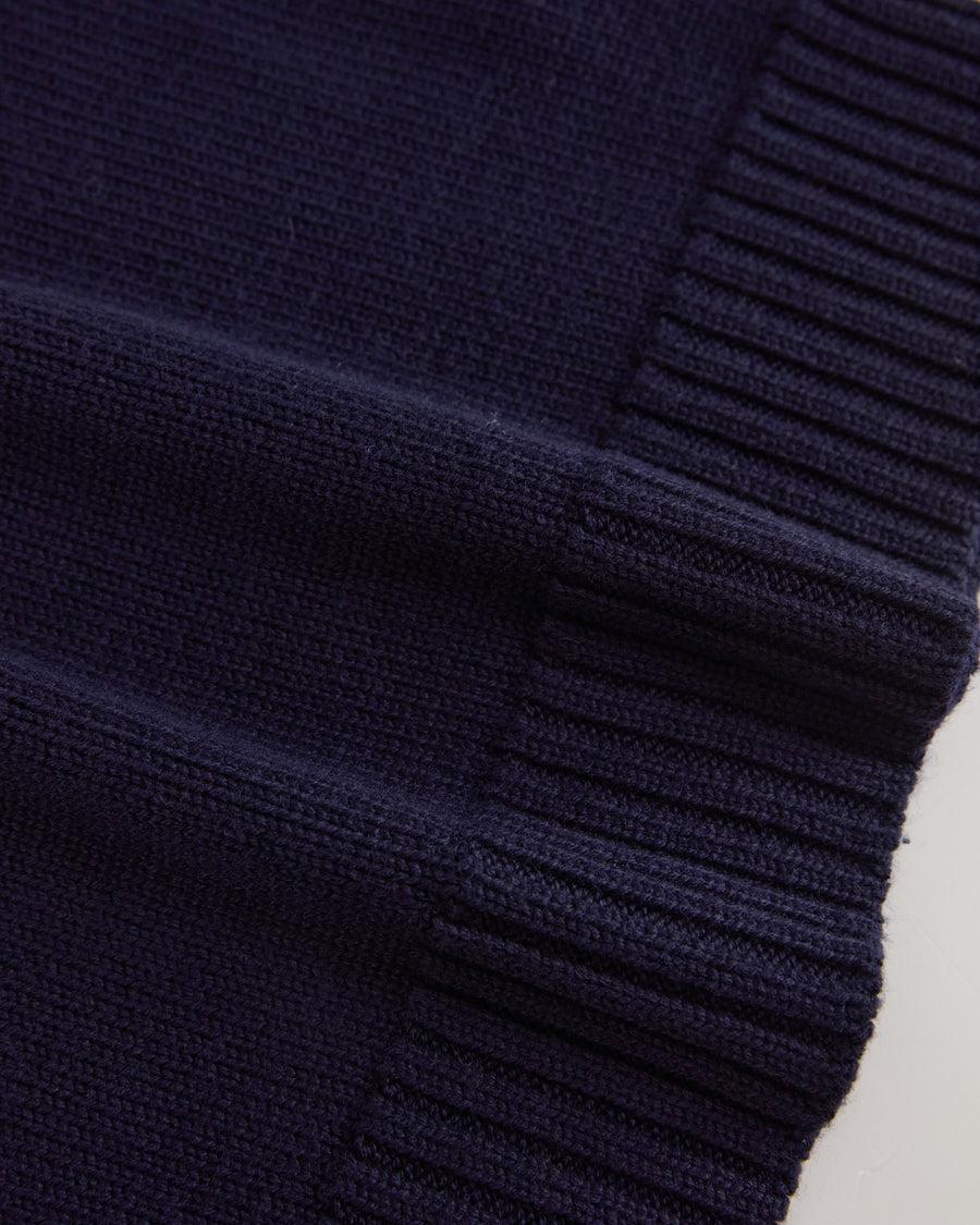 Scaglione V.NECK MERINO SOFT NAVY Prezzo Ridotto