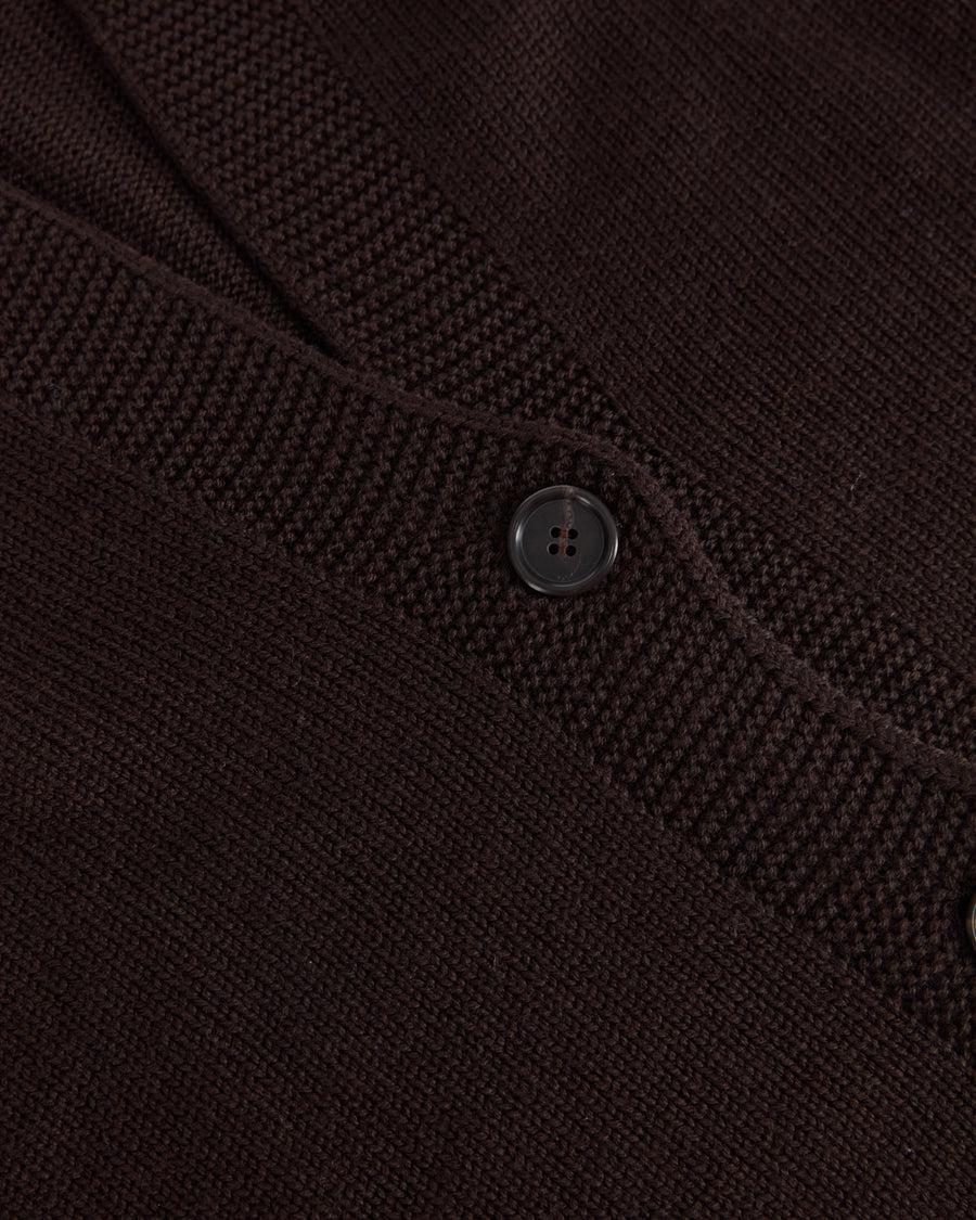Scaglione CARDIGAN RAGLAN SEAMLESS MERINO EBANO Convenienza
