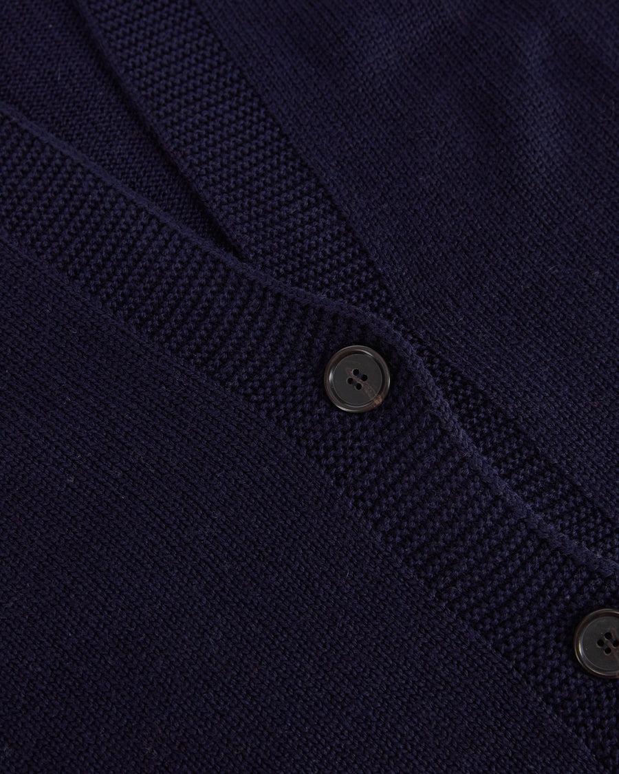 Scaglione CARDIGAN RAGLAN SEAMLESS MERINO NAVY Novità