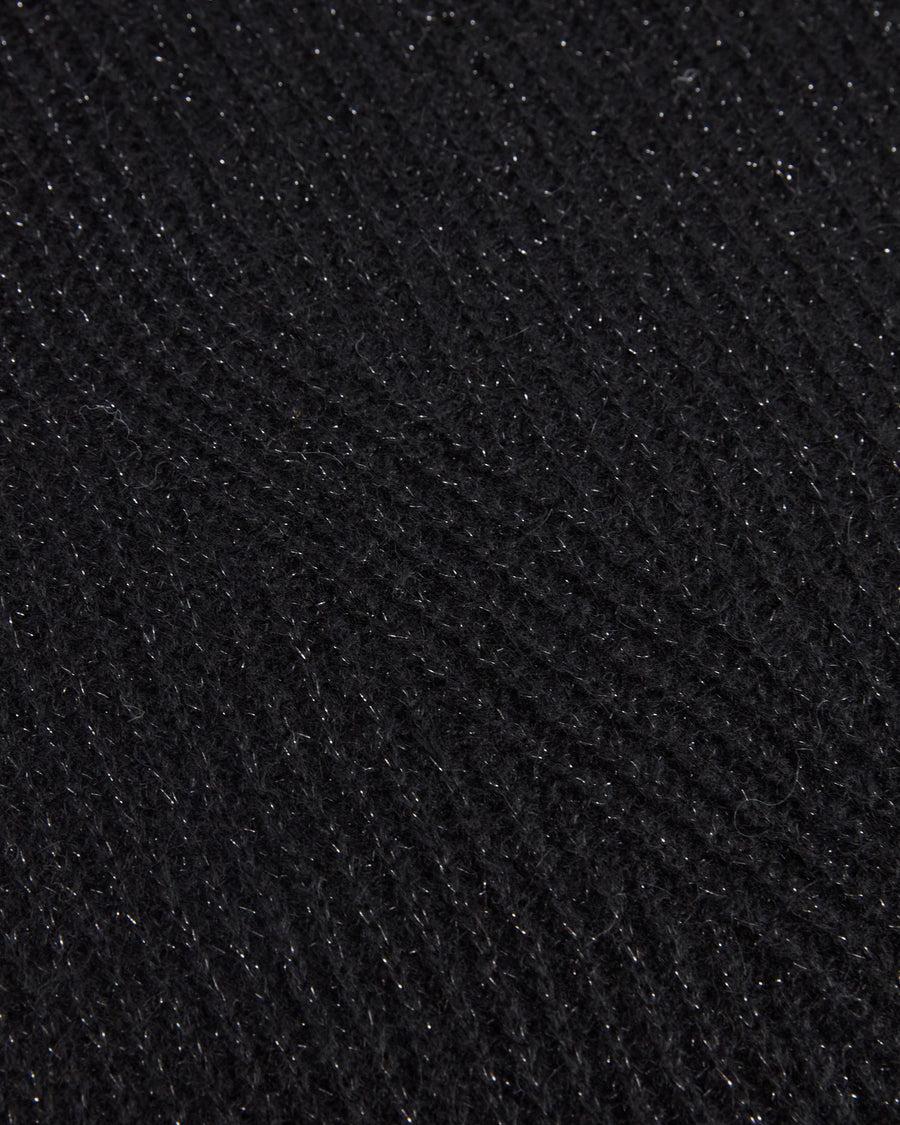 Scaglione TURTLE NECK RAGLAN GLITTER BLACK Negozio