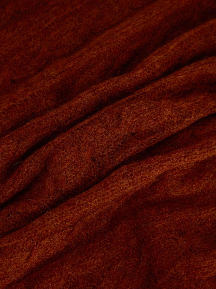 Scaglione ROUND NECK BOXY CABLES ULTRALIGHT RUST Italia