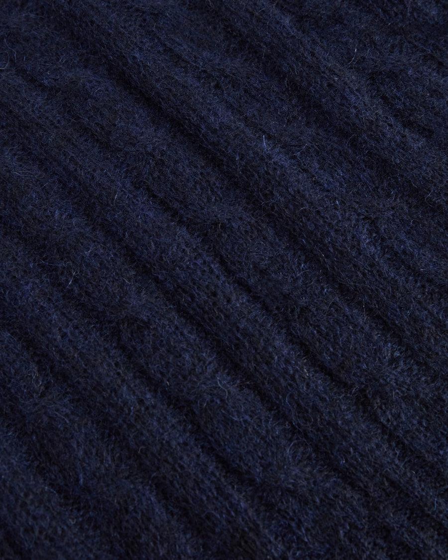 Scaglione ROUND NECK BOXY CABLES ULTRALIGHT NAVY In Linea