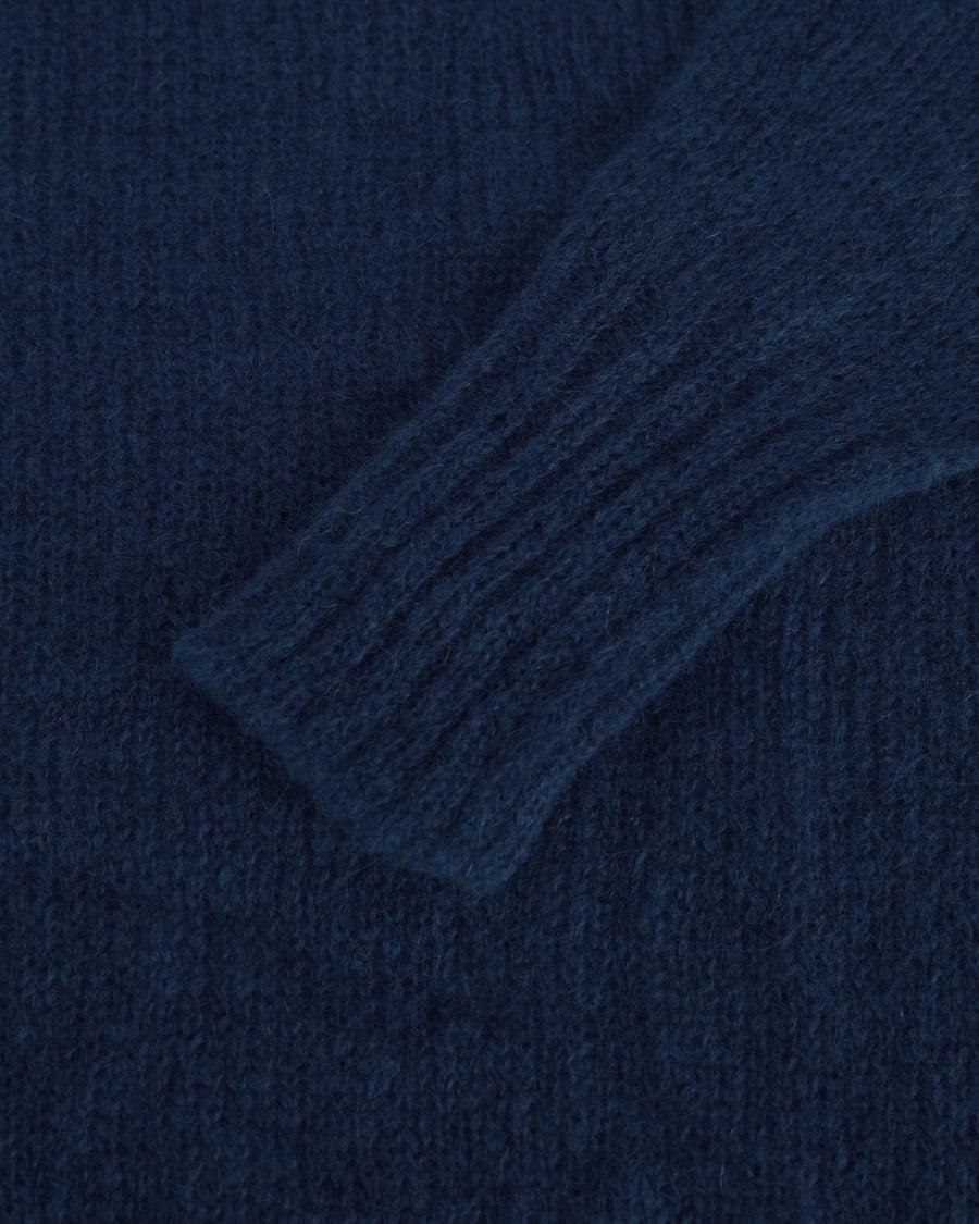 Scaglione BOAT NECK BOXY RAGLAN SEAMLESS NAVY Qualità