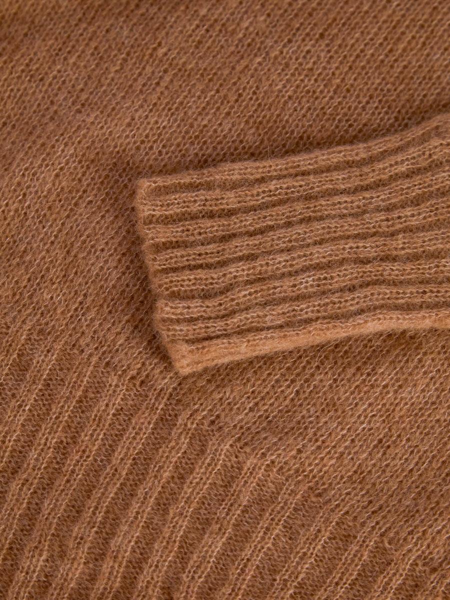 Scaglione TURTLE NECK RAGLAN SEAMLESS CARAMEL Spedizione Gratuita