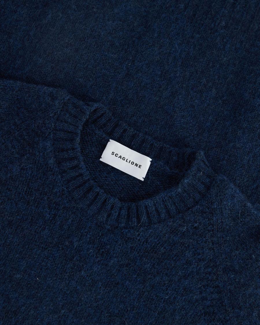 Scaglione ROUND NECK RAGLAN SEAMLESS BRUSHED NAVY Acquista Ora