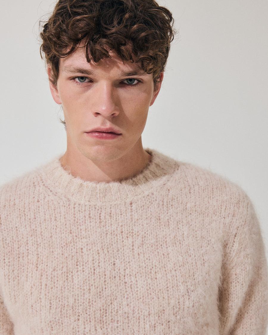 Scaglione ROUND NECK MESSY HAIR SAND Shopping Online