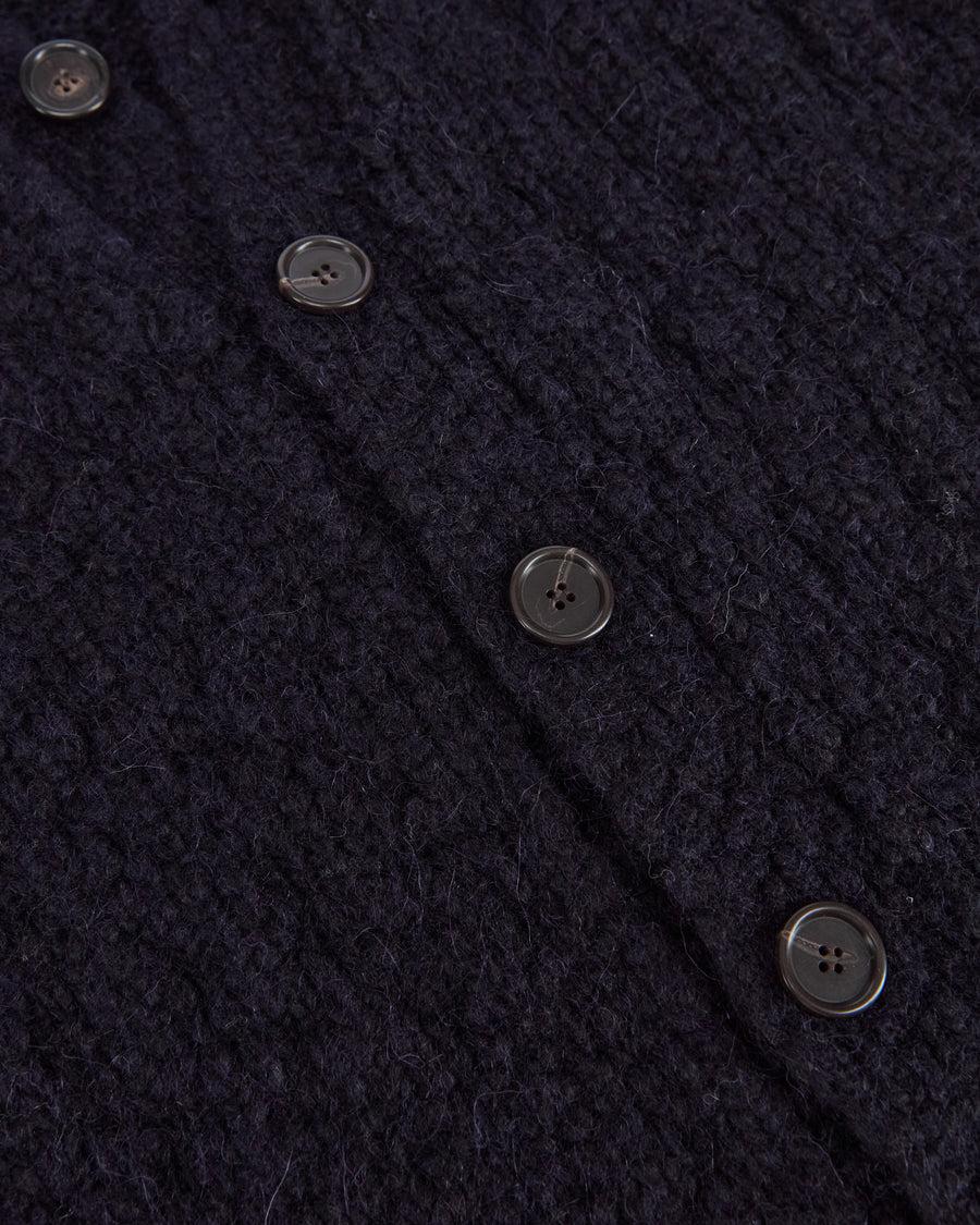 Scaglione CARDIGAN RAGLAN SOFT ALPACA NAVY Affare Del Giorno