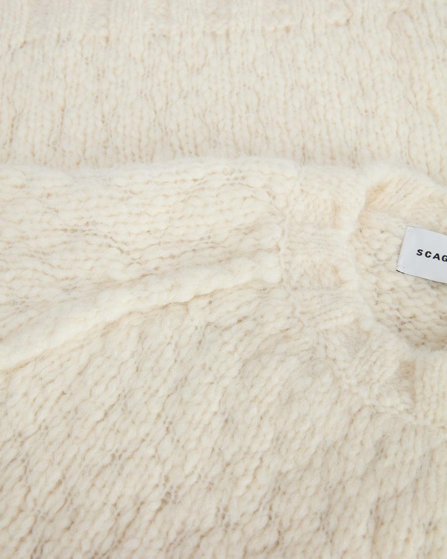 Scaglione ROUND NECK RAGLAN SOFT ALPACA MILK Sottocosto
