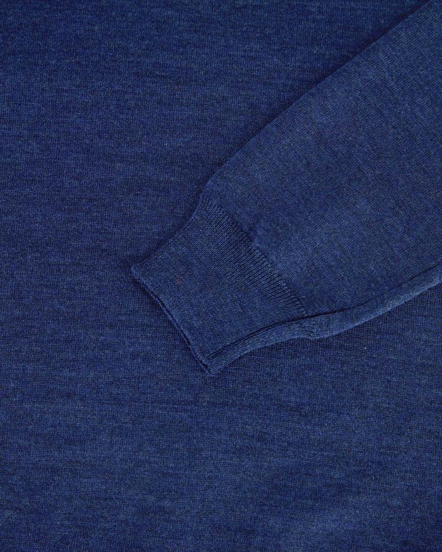 Scaglione ROUND NECK COMPACT MERINO DENIM Offerte