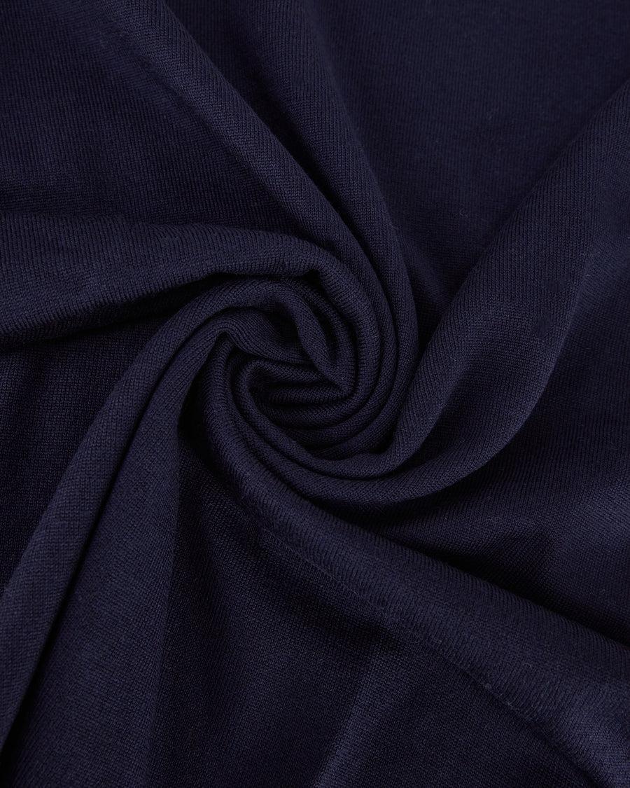 Scaglione ROUND NECK COMPACT MERINO NAVY Hotsell