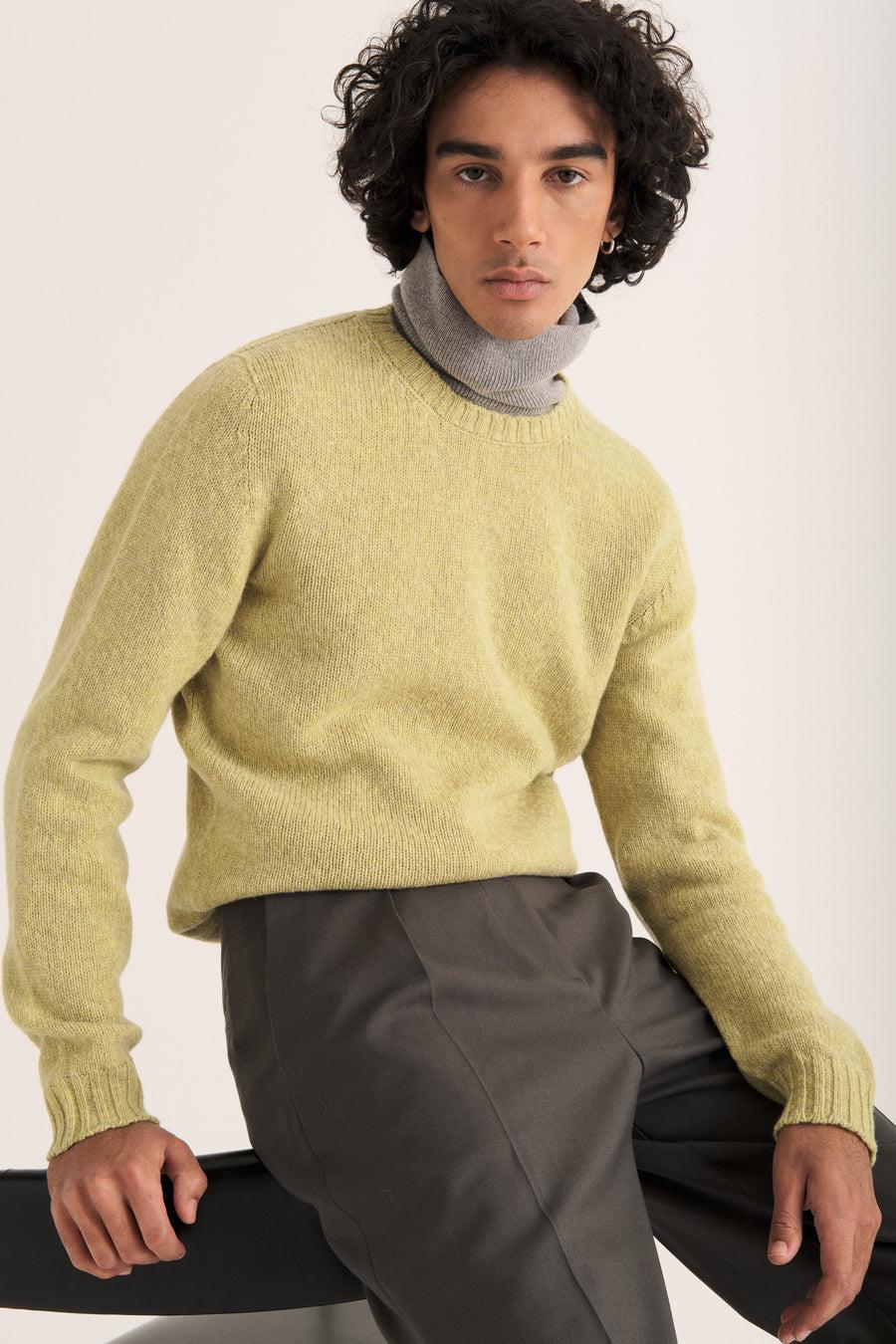 Scaglione ROUND NECK SEAMLESS SOFTWOOL LIME 2025