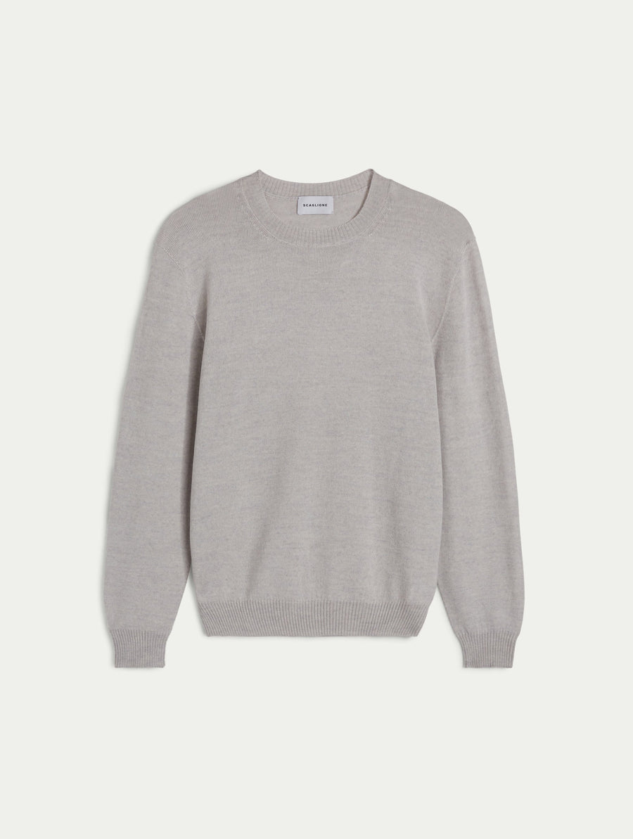 Scaglione GIROCOLLO SENZA CUCITURE MERINO GRIGIO Pezzi Unici
