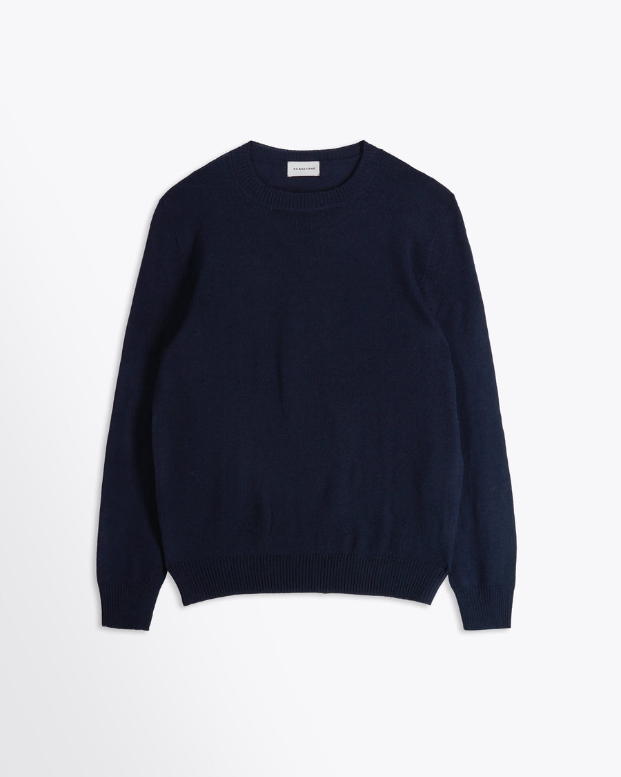 Scaglione GIROCOLLO SENZA CUCITURE MERINO NAVY Offerta per la Festa della Mamma