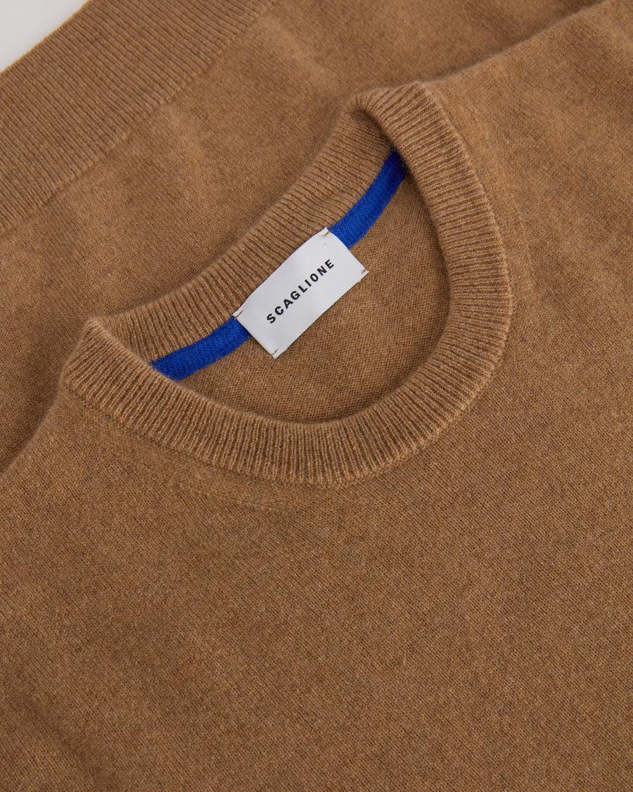Scaglione ROUND NECK CITY F12 CARAMEL Qualità Garantita