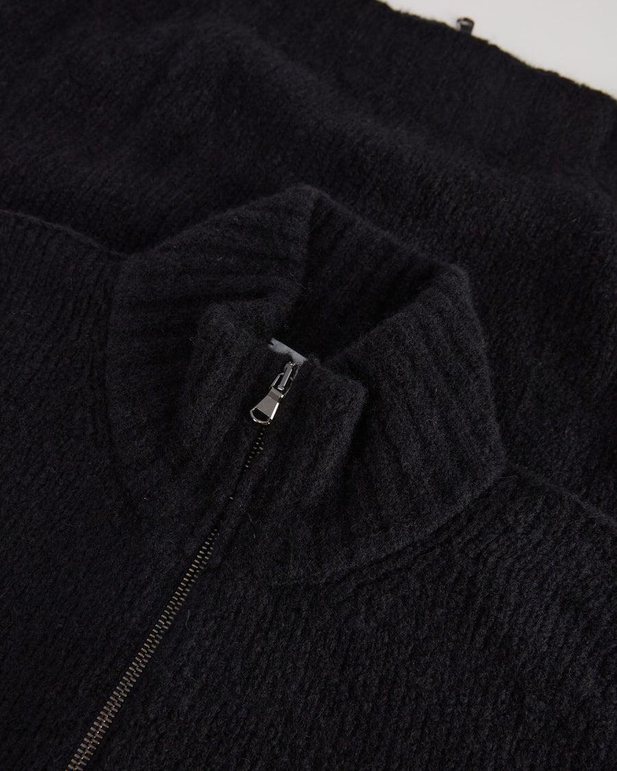 Scaglione ZIPPER PUFFED CASHMERE CASHMERE SEAMLESS BLACK Acquista Ora
