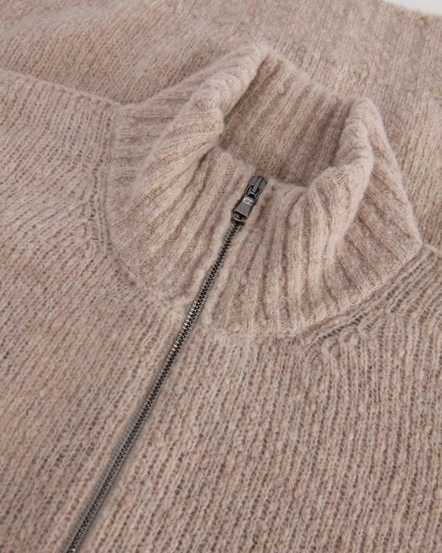 Scaglione ZIPPER PUFFED CASHMERE CASHMERE SEAMLESS BEIGE Promozione Limitata