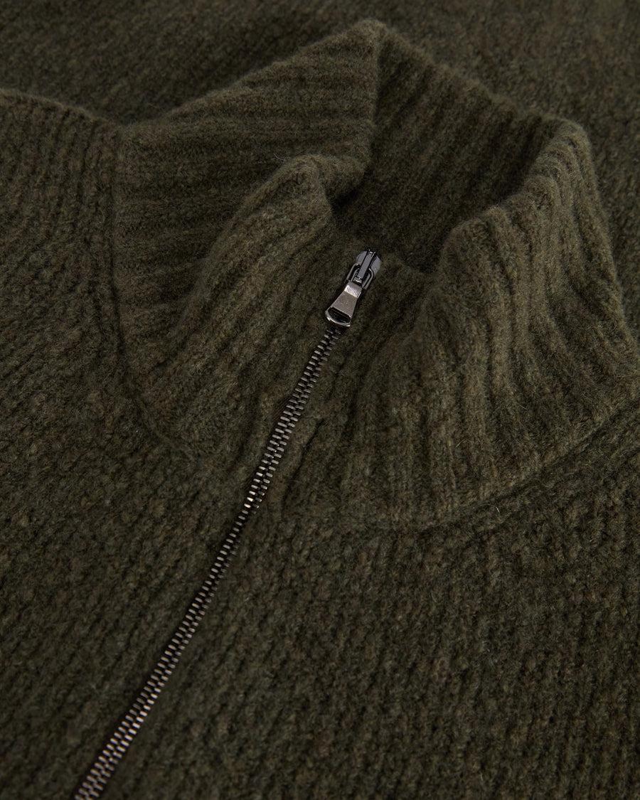 Scaglione ZIPPER PUFFED CASHMERE CASHMERE SEAMLESS FOREST Fino Al -60%