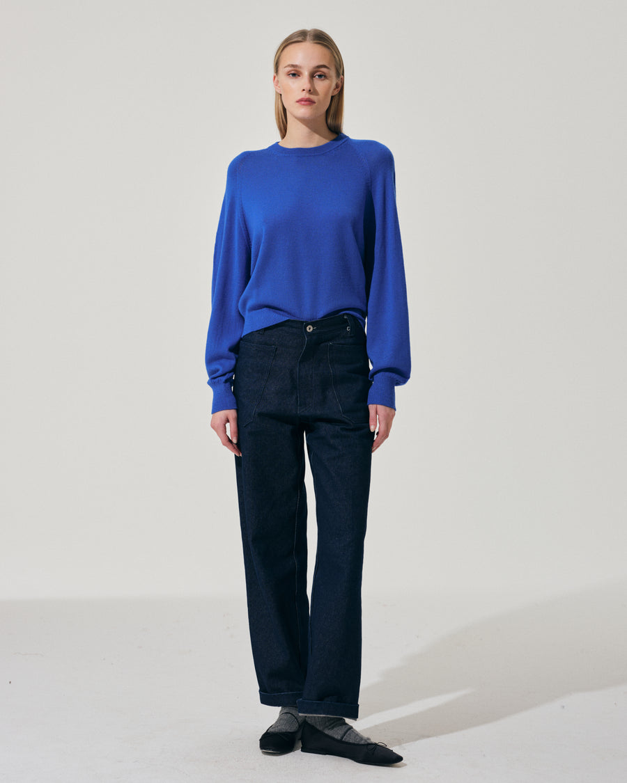 Scaglione ROUND NECK BOXY RAGLAN SEAMLESS MERINO LIMONGES Outlet